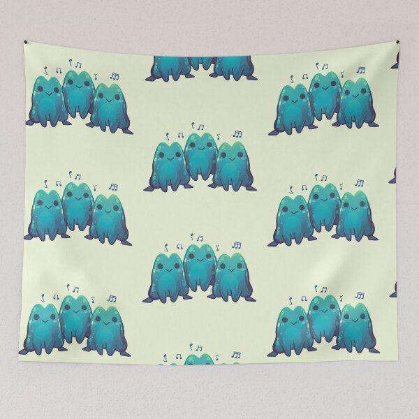 Item preview, Turquoise Singing Frog Trio designed and sold by GalaxyChicken.