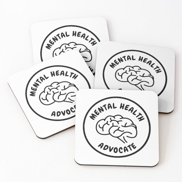 Item preview, Mental Health Advocate White - Psychology Design designed and sold by Psychologist's Inventory.