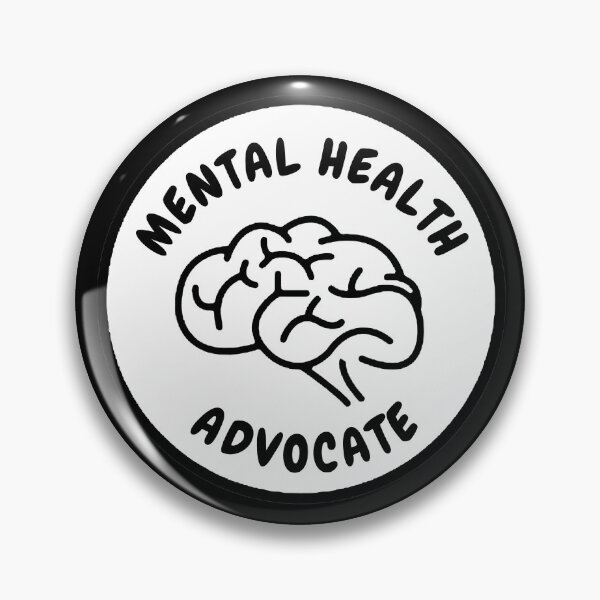 Item preview, Mental Health Advocate White - Psychology Design designed and sold by Psychologist's Inventory.