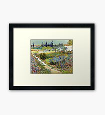 Vincent van Gogh Garden at Arles Framed Print