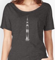 The Apollo Mission's Saturn V Rocket - white Women's Relaxed Fit T-Shirt