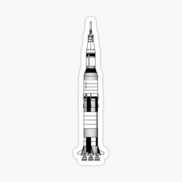 Item preview, The Apollo Mission's Saturn V Rocket designed and sold by Top Quark Design.