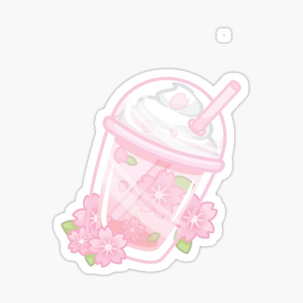 Cherry Blossom Float Drink Sticker