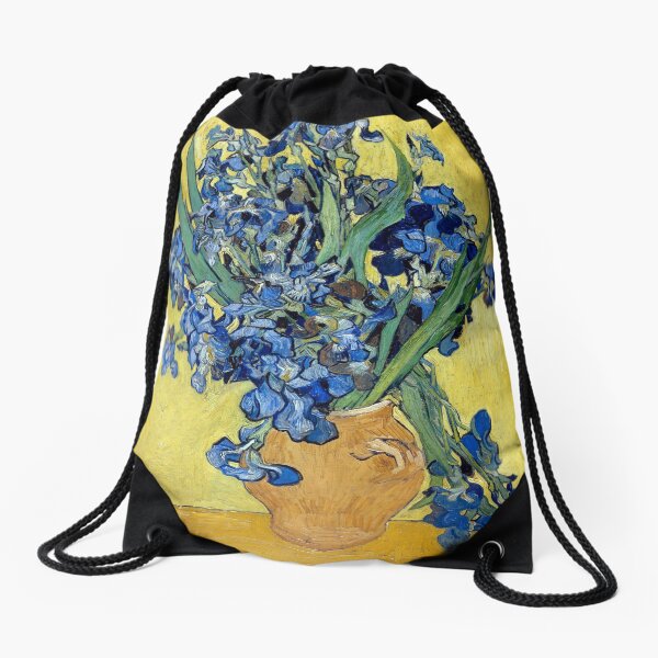 Vincent van Gogh Irises Drawstring Bag
