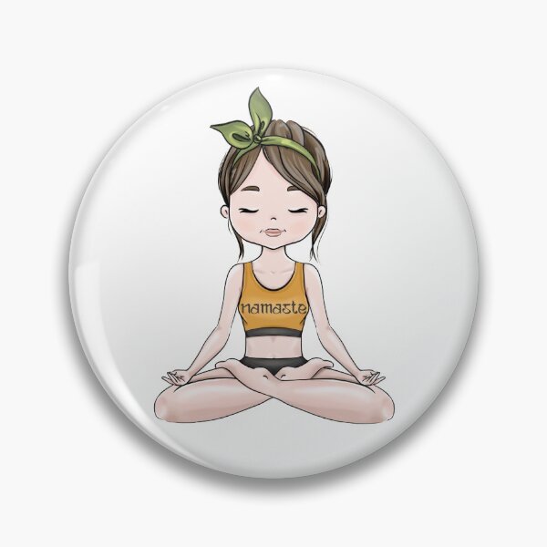 Item preview, Namaste Girls Illustration Inhale Exhale designed and sold by CreativeBu.