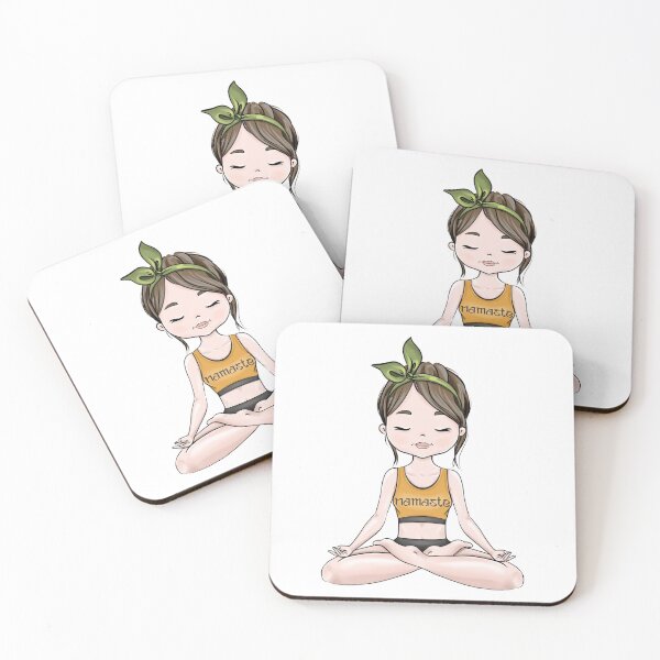 Item preview, Namaste Girls Illustration Inhale Exhale designed and sold by CreativeBu.