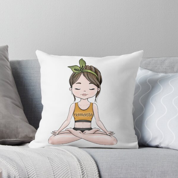 Item preview, Namaste Girls Illustration Inhale Exhale designed and sold by CreativeBu.
