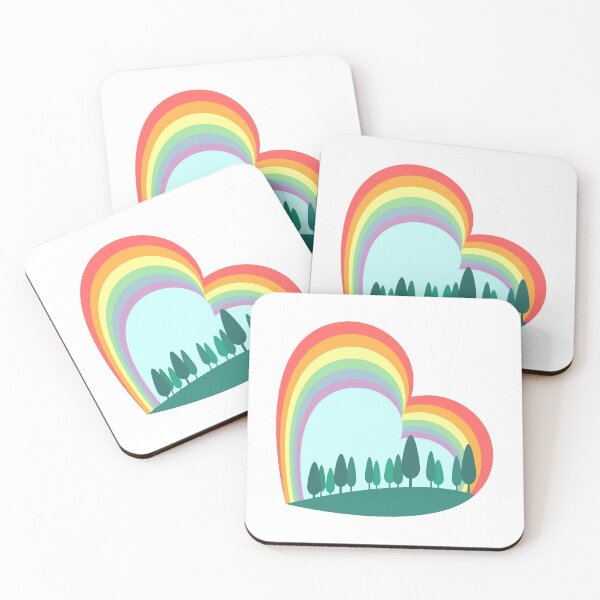 Item preview, Heart Mountain Double Rainbow designed and sold by RamiBeans.