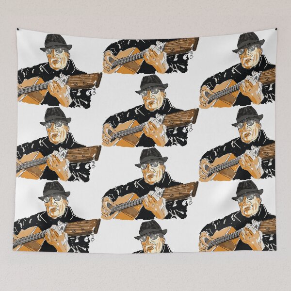 Item preview, classic vintage old man playing guitar designed and sold by iTrending.