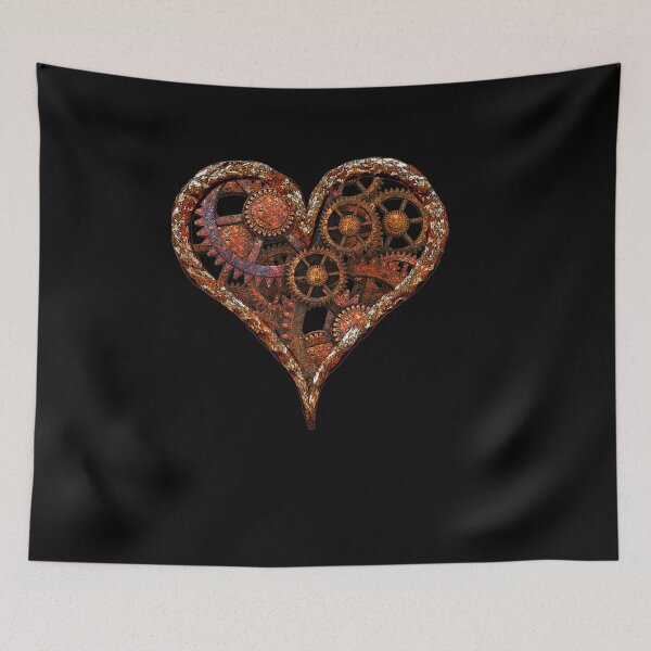Item preview, Vintage Rusty Mechanical Heart Art Deco designed and sold by analopes994.