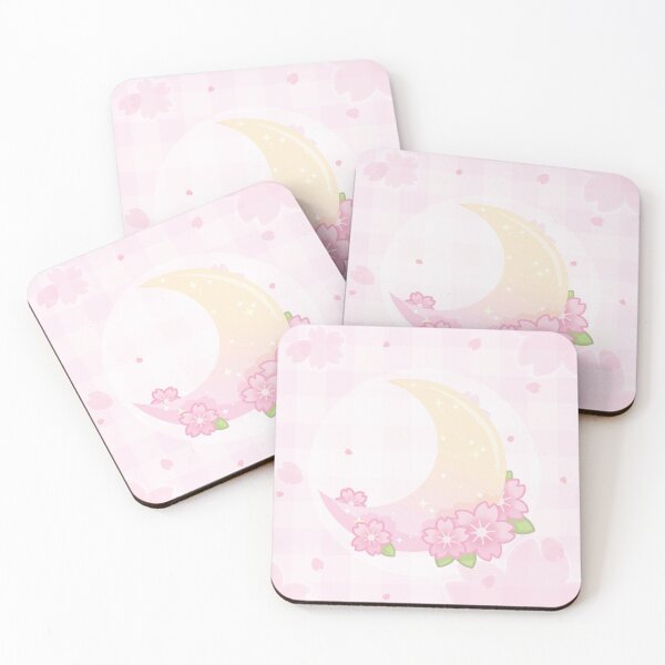 Item preview, Cherry Blossom Gradient Moon designed and sold by CreativeSprinkleArt.