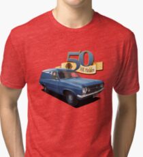 HR Holden Panel Van - Dark Blue Tri-blend T-Shirt