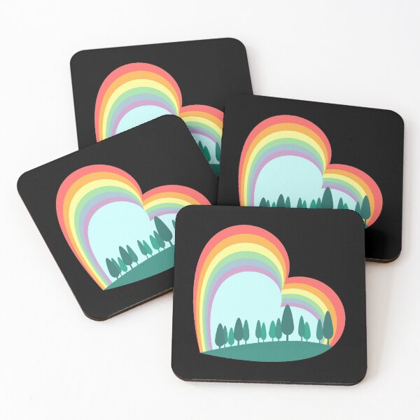 Item preview, Heart Mountain Double Rainbow designed and sold by RamiBeans.