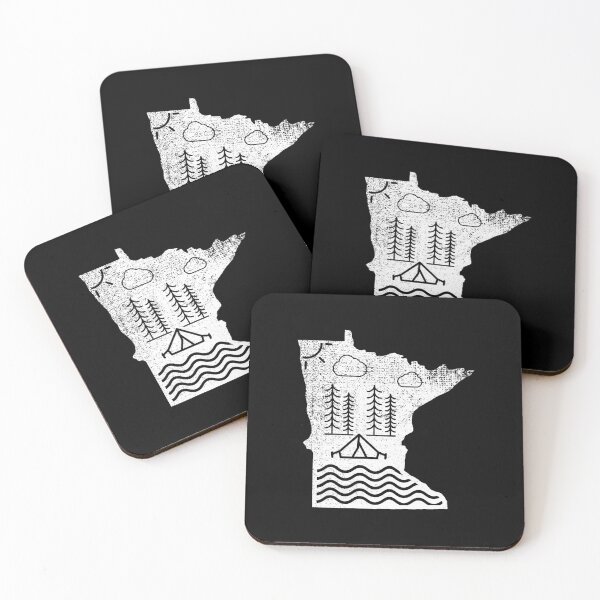 Item preview, Minnesota Nature Camping Scene designed and sold by MinnesotApparel.