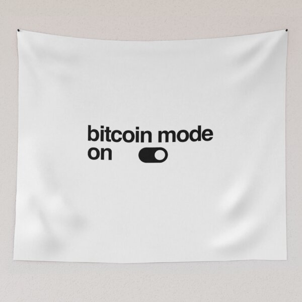 Item preview, Bitcoin mode on (switch) designed and sold by Bouzdesigns.