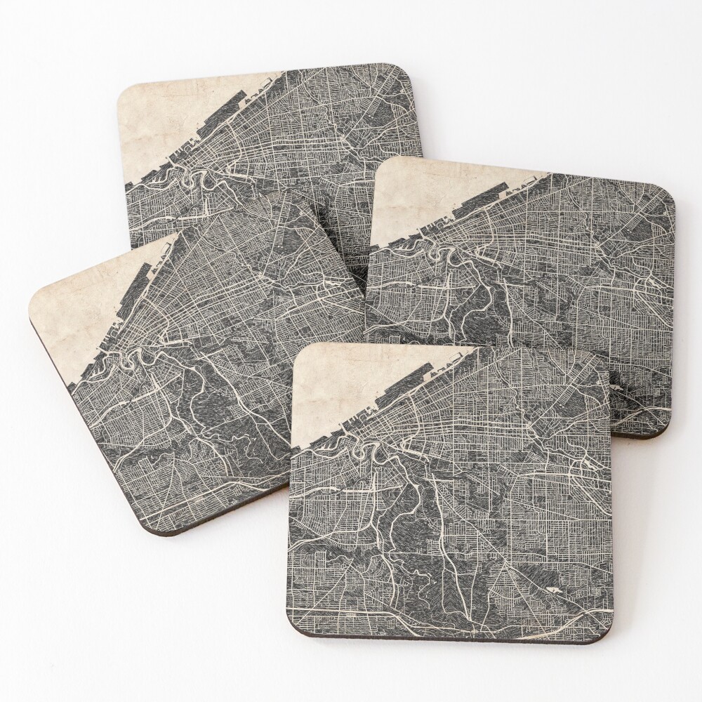 Item preview, Coasters (Set of 4) designed and sold by InkMaps.