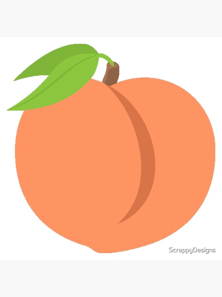 "Peach Emoji" Canvas Print by ScrappyDesigns Redbubble