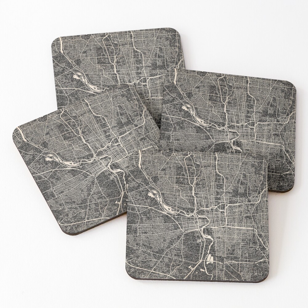 Item preview, Coasters (Set of 4) designed and sold by InkMaps.