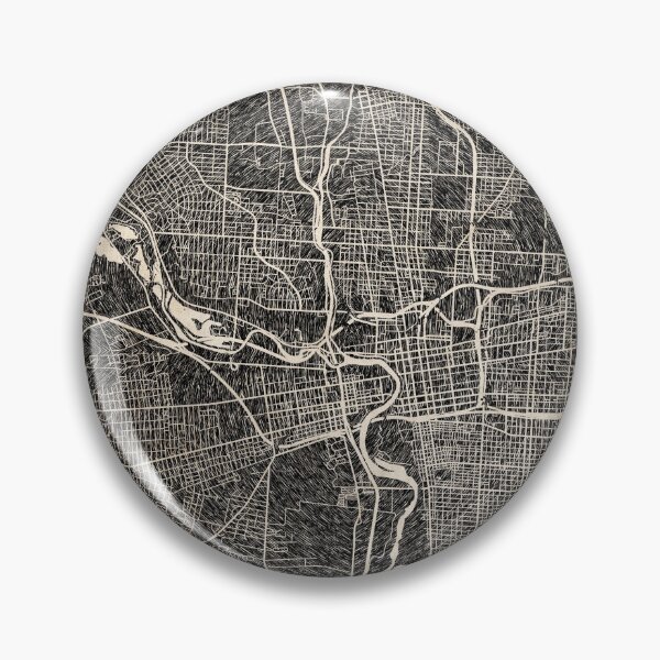 Item preview, COLUMBUS map Ohio Ink lines 2 designed and sold by InkMaps.