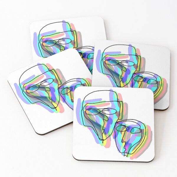 Item preview, Abstract human faces painting - Psychadelic designed and sold by dnbmusic8.