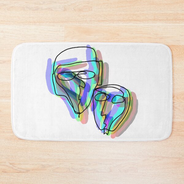 Item preview, Abstract human faces painting - Psychadelic designed and sold by dnbmusic8.