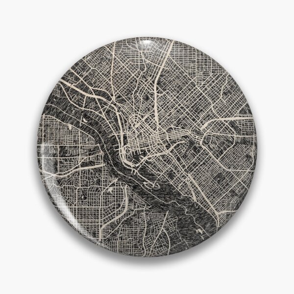 Artikelvorschau, DALLAS Karte Texas Ink Linien entworfen und verkauft von InkMaps.