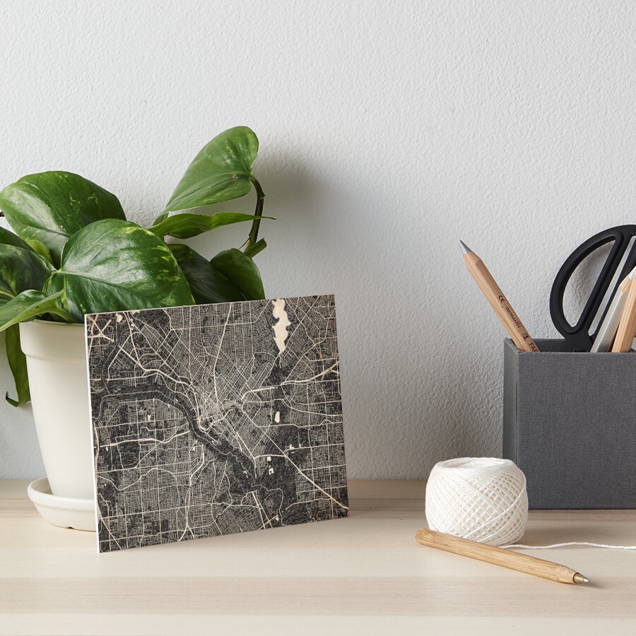Item preview, Art Board Print designed and sold by InkMaps.
