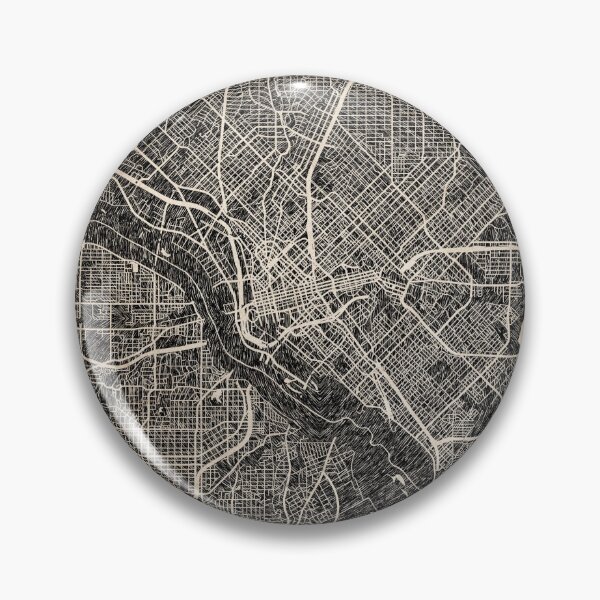 Artikelvorschau, DALLAS Karte Texas Ink Linien 2 entworfen und verkauft von InkMaps.