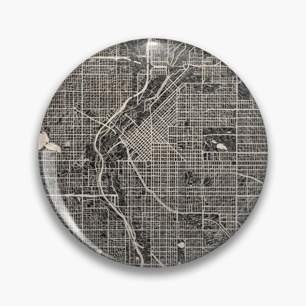 Item preview, DENVER map Colorado Ink lines designed and sold by InkMaps.
