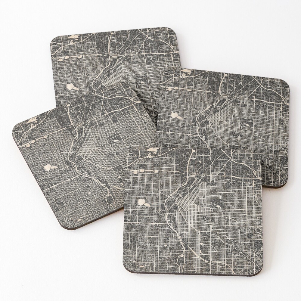 Item preview, Coasters (Set of 4) designed and sold by InkMaps.