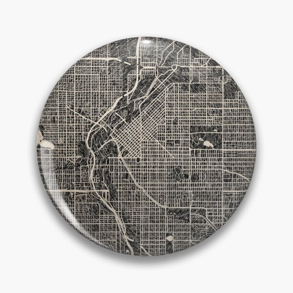Item preview, DENVER map Colorado Ink lines 2 designed and sold by InkMaps.