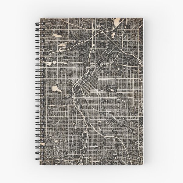 Item preview, DENVER map Colorado Ink lines 2 designed and sold by InkMaps.