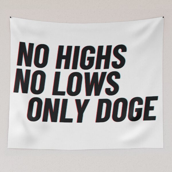 Item preview, No Highs No Lows Only Doge designed and sold by fahadabu.