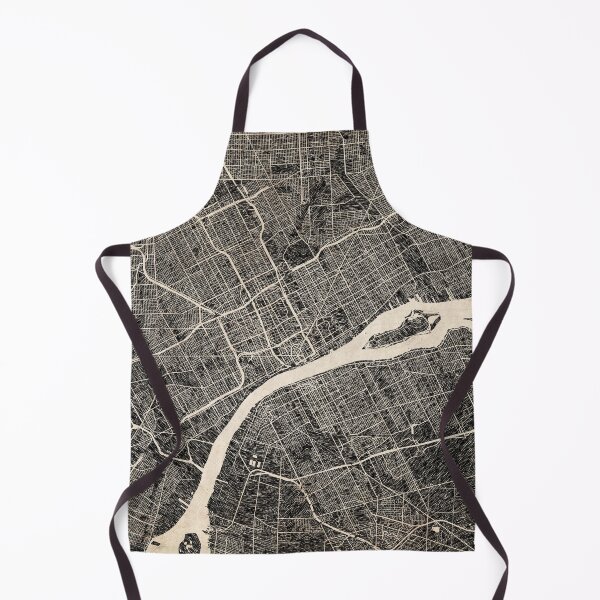Item preview, DETROIT map Michigan Ink lines designed and sold by InkMaps.
