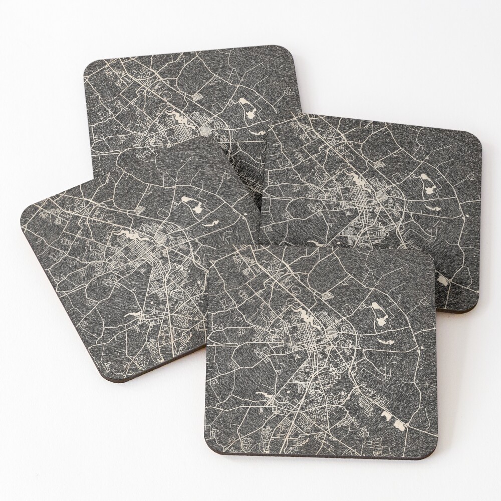 Item preview, Coasters (Set of 4) designed and sold by InkMaps.