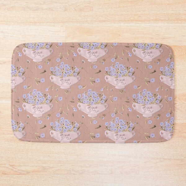 Item preview, Blue pansies on a brownish background designed and sold by Amalus-files.