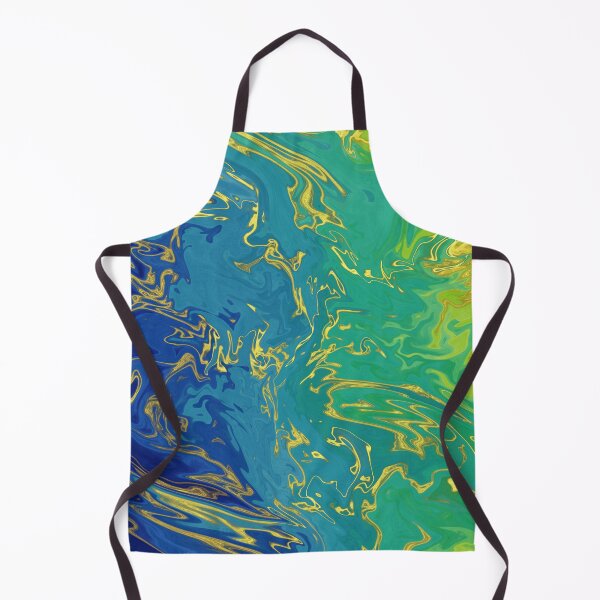 Item preview, Marble swirls of royal blue and green designed and sold by TheHappyDoodler.
