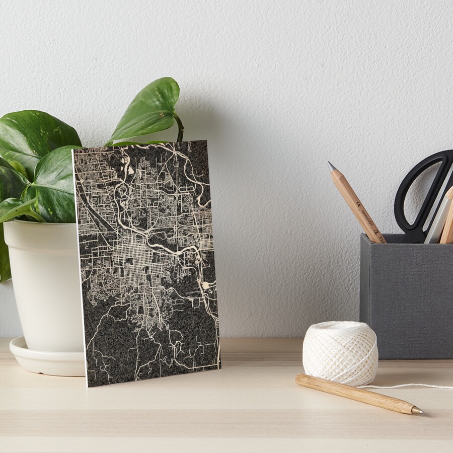Item preview, Art Board Print designed and sold by InkMaps.