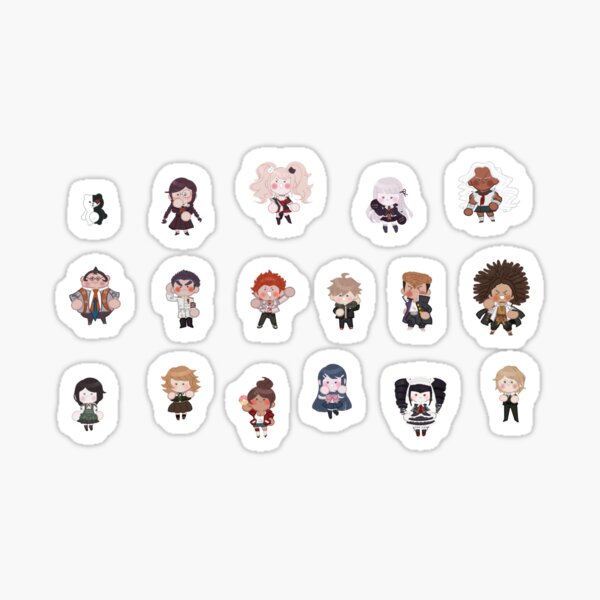 Hoja de pegatinas de Danganronpa 1 Pegatina