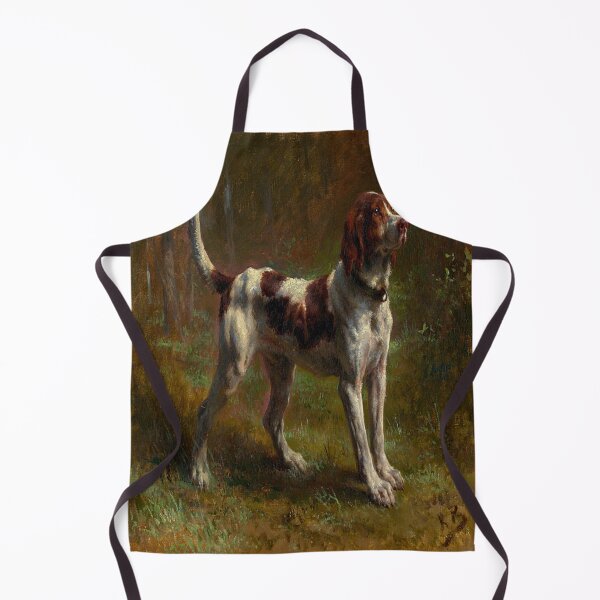 Item preview, A LIMIER BRIQUET HOUND, by Rosa, 1856, French painting, oil designed and sold by The Rare Label.