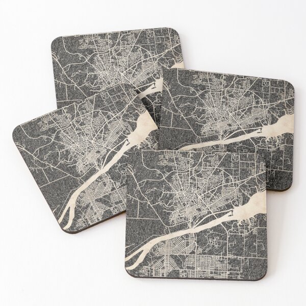 Item preview, FLORENCE map Alabama Ink lines 2 designed and sold by InkMaps.