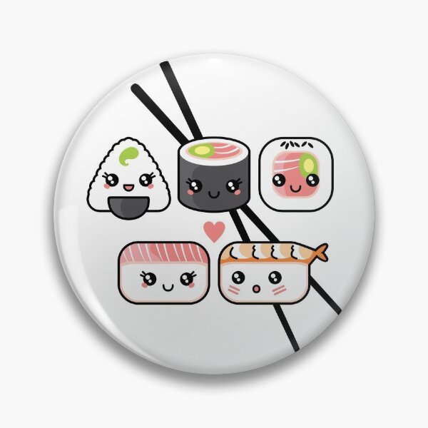 Item preview, Cute Sushi Animated Cartoon Print designed and sold by MysteD.