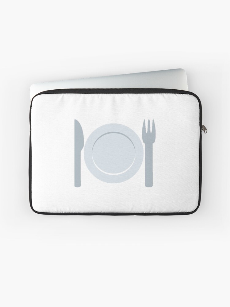 plate emoji knife and fork laptop sleeve by scrappydesigns redbubble plate emoji knife and fork laptop sleeve by scrappydesigns redbubble