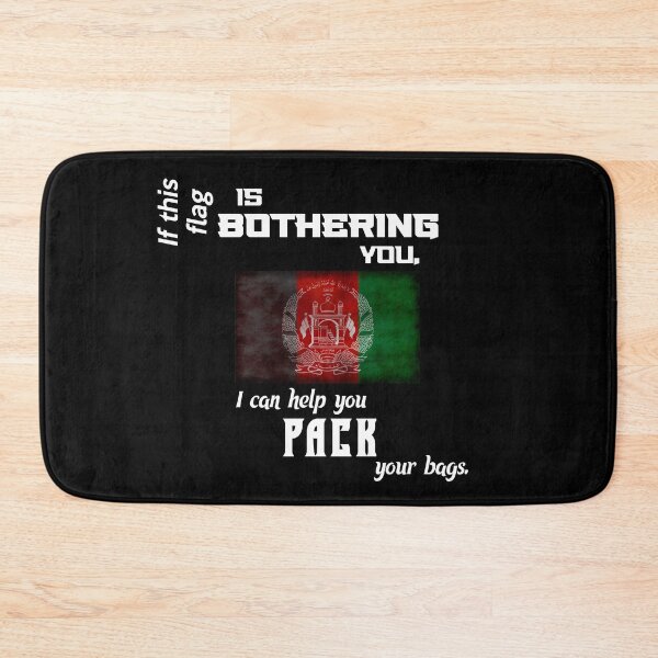 Item preview, Afghan flag - pack your bags designed and sold by 2Girls1Shirt.
