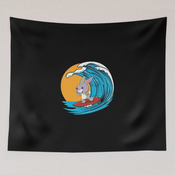 Item preview, Surfing Rabbit – Funny Animal Design designed and sold by PrintPress.