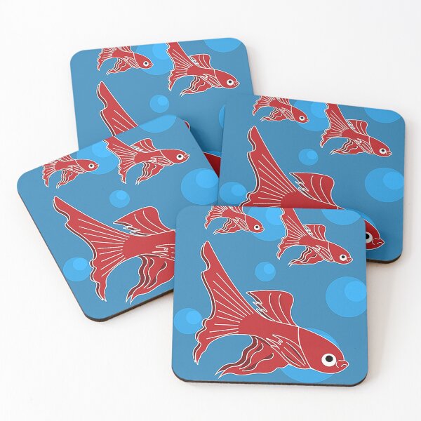 Item preview, Swim fishy swim (white outline) designed and sold by DodoCreator.