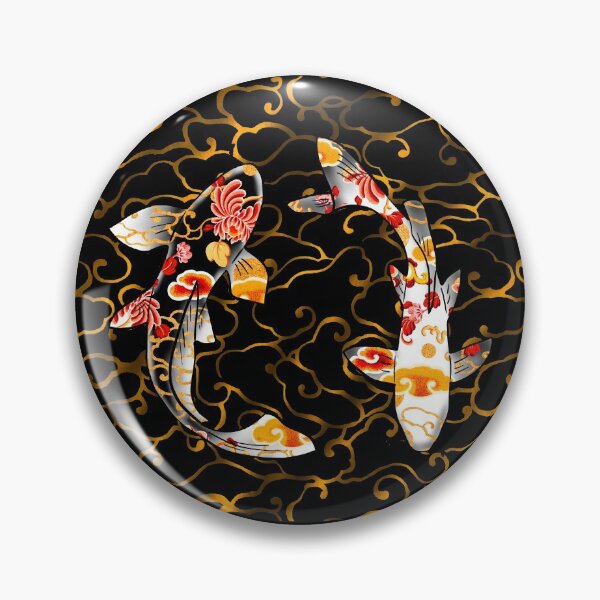 Item preview, Koi fishes, Traditionnal japanese koi fish, Koi fish pond, koi fish japanese art, koi fish illustration, koi art drawing, unique gift, koi fish lover  designed and sold by shodark.