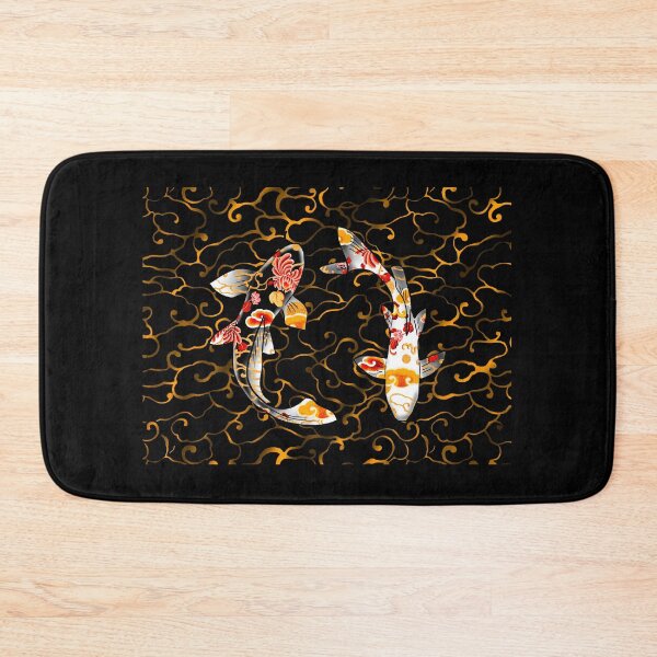 Item preview, Koi fishes, Traditionnal japanese koi fish, Koi fish pond, koi fish japanese art, koi fish illustration, koi art drawing, unique gift, koi fish lover  designed and sold by shodark.