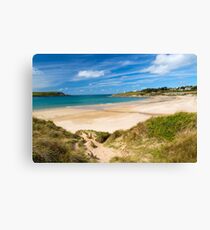 Beach at Daymer Bay Cornwall Canvas Print