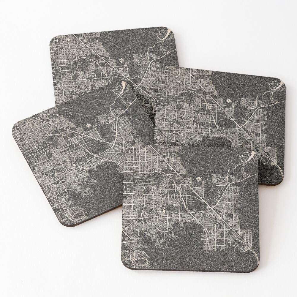 Item preview, Coasters (Set of 4) designed and sold by InkMaps.